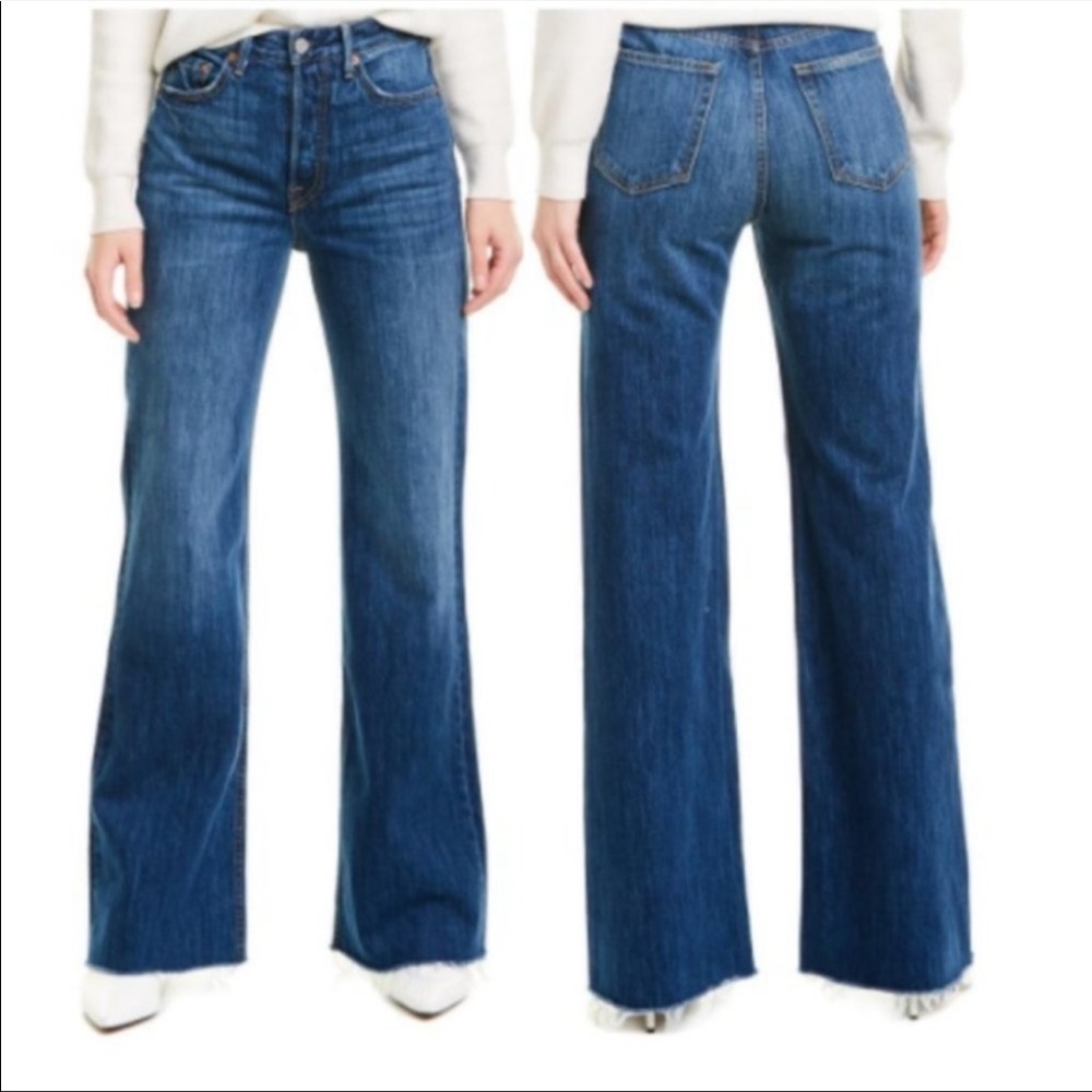 GRLFRND Carla wide leg in Blue Sunday